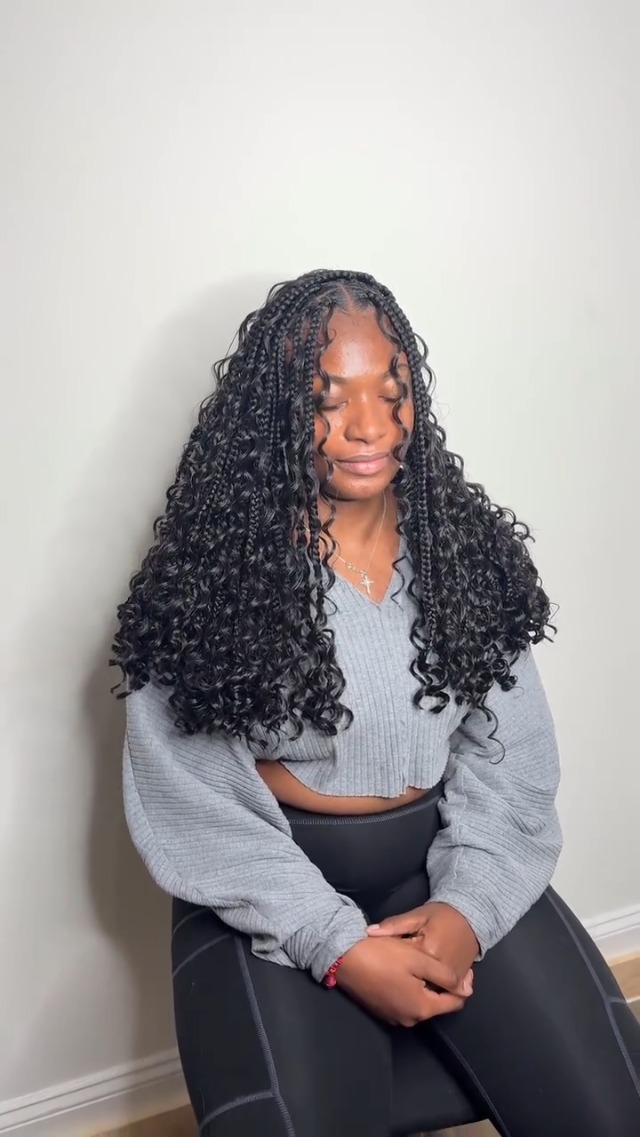 Amazon.com : Goddess Box Braids Crochet Hair, 18 Inch 7 Packs Boho